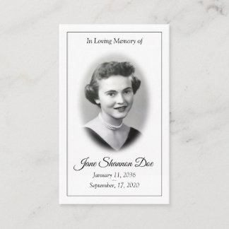 Gedächtniskarte - Der 23. Psalm Visitenkarte