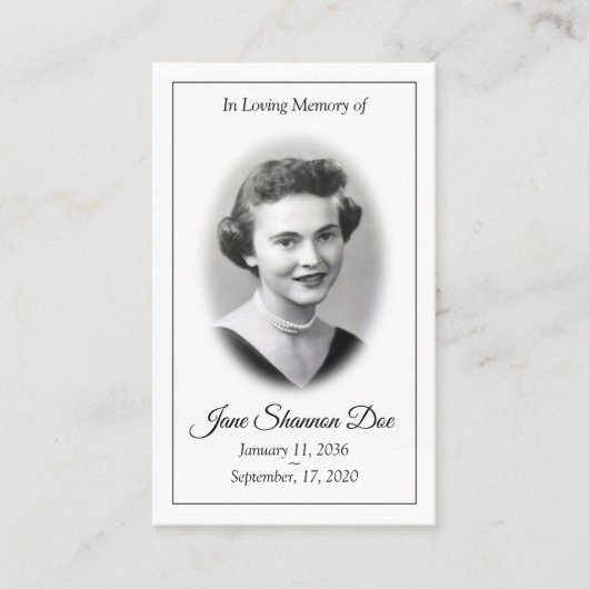 Gedächtniskarte - Der 23. Psalm Visitenkarte (Vorderseite)