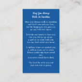 Gedächtniskarte der US-Flagge Veteran Beerdigungsk Telefonnummerkarte (Rückseite)