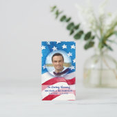 Gedächtniskarte der US-Flagge Veteran Beerdigungsk Telefonnummerkarte (Stehend Vorderseite)