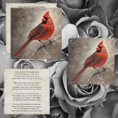 Gedächtniskarte für Roten Kardinal