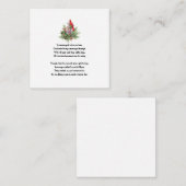 Gedächtniskarte für Roten Kardinal Mitteilungskarte (Vorne/Hinten)