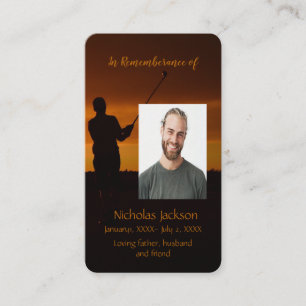 Gedächtniskarte Golf Golfer Golfspielen Visitenkarte