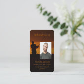 Gedächtniskarte Golf Golfer Golfspielen Visitenkarte (Stehend Vorderseite)