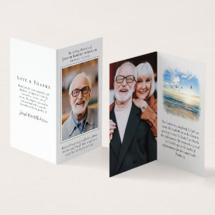 Gedächtniskarte in Love Memorial Visitenkarten