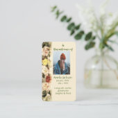 Gedächtniskarte Rose Garten Visitenkarte (Stehend Vorderseite)