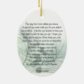 Gedächtniskarte Spruce Grüne Natur Keramik Ornament (Hinten)