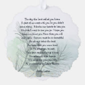 Gedächtniskarte Spruce Grüne Natur Ornament Karte (Rückseite)