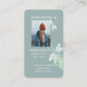 Gedächtniskarte Wasserfarben-Libelle Visitenkarte (Vorderseite)