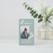 Gedächtniskarte Wasserfarben-Libelle Visitenkarte (Stehend Vorderseite)