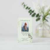 Gedächtniskarten-Chickadee-Frühjahrspflanzen Visitenkarte (Stehend Vorderseite)