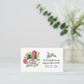 Gedächtniskarten FOTO Rose Speicherverlust Visitenkarte (Stehend Vorderseite)