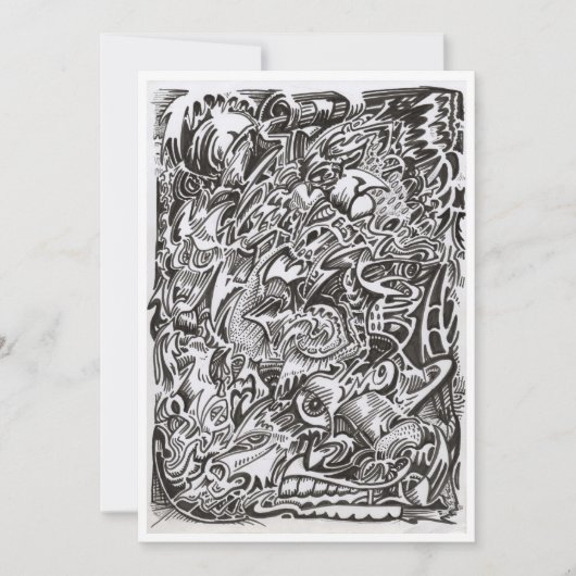 Gedächtniskaskade zeichnend Flachkarte (Vorderseite)