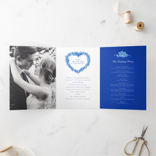 Gedächtniskirche Dreifach-gefaltete Programmkarte (Innenseite)