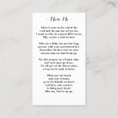 Gedächtniskirchenkarte Telefonnummerkarte (Rückseite)