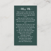 Gedächtniskirchenkarte Telefonnummerkarte (Rückseite)