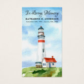 Gedächtniskirchenleuchter Beerdigungskarte (Vorderseite)