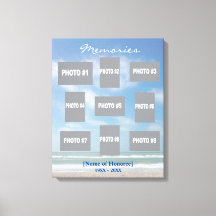 Gedächtniskollage mit Meereshintergrund