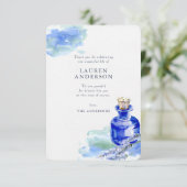 Gedächtnisland Rustikaler Lavendel Botanicale Dankeskarte (Stehend Vorderseite)