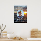 Gedächtnislichtes Foto für immer in unserem Herzen Poster (Küche)