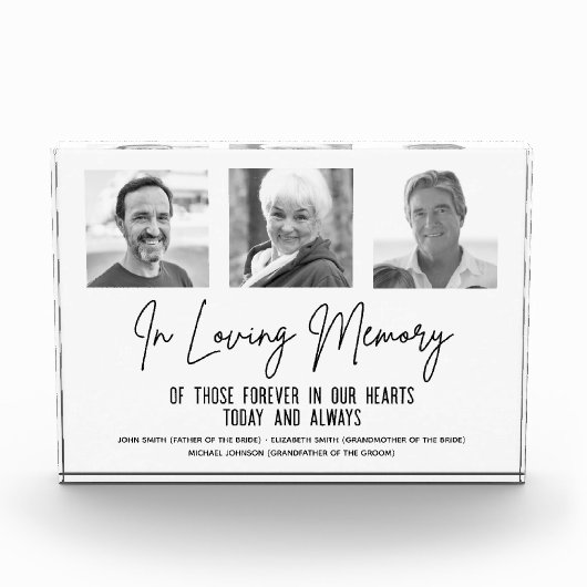 Gedächtnismappe für 3 Foto im Gedächtnis (Vorderseite)