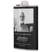 Gedächtnismappe Modernes Schwarz-Weiß-Foto Flachmann (Links)