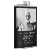 Gedächtnismappe Modernes Schwarz-Weiß-Foto Flachmann (Rechts)