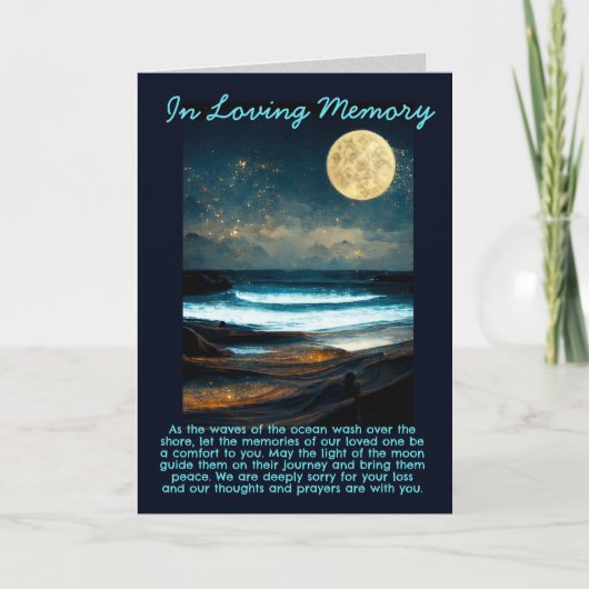 Gedächtnismond Karte (Vorderseite)