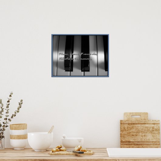 Gedächtnismusik Poster (Küche)