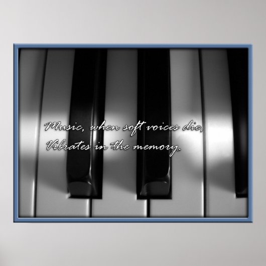 Gedächtnismusik Poster (Vorne)