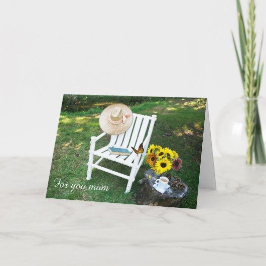 Gedächtnismüttertag: geklappte Grußkarte Karte (Vorderseite)