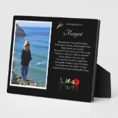 Gedächtnisname Tribute Spirituelle Erinnerung an F Fotoplatte (Seite)