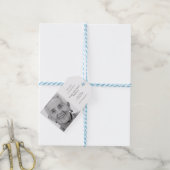 Gedächtnispackung Beerdigung Gefallen Modernes Fot Geschenkanhänger (Mit Garn)