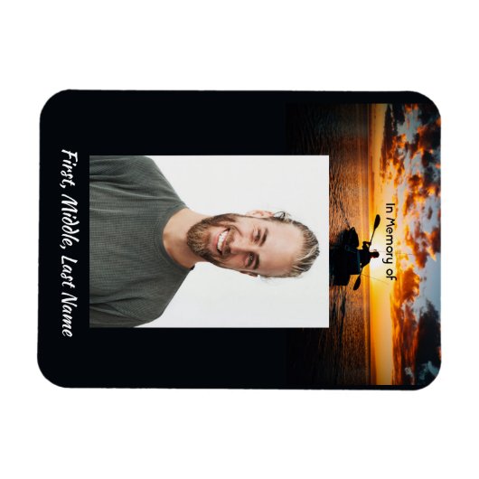 Gedächtnispocket Keepake Kayaking Sport Magnet (Horizontal)