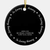 Gedächtnispolizei für geliebte Erinnerung gestorbe Keramik Ornament (Vorne)