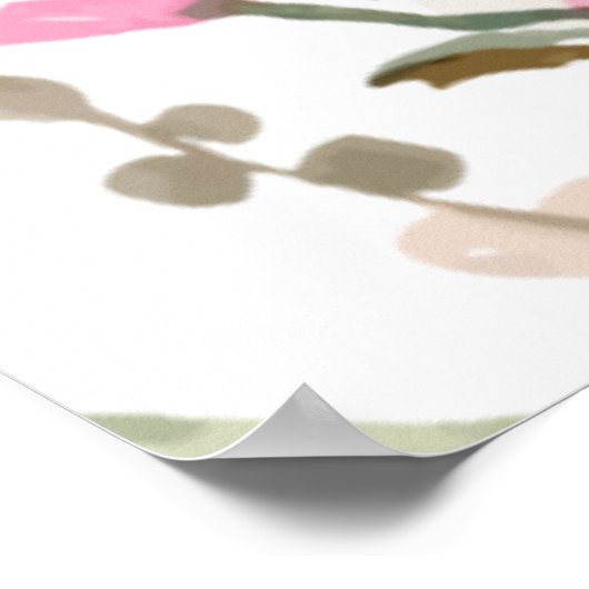 Gedächtnisreservierung für Hochzeitstorte Poster (Ecke)