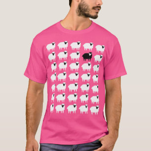 Gedächtnisschaf, schwarz und weiß, andere m T-Shirt