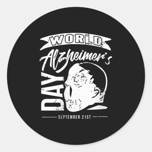 Gedächtnisstütze des Weltheimertages für Frauen S Runder Aufkleber (Vorderseite)