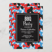 Gedächtnistag Stars Abstraktes Kochen Party Einladung (Vorne/Hinten)