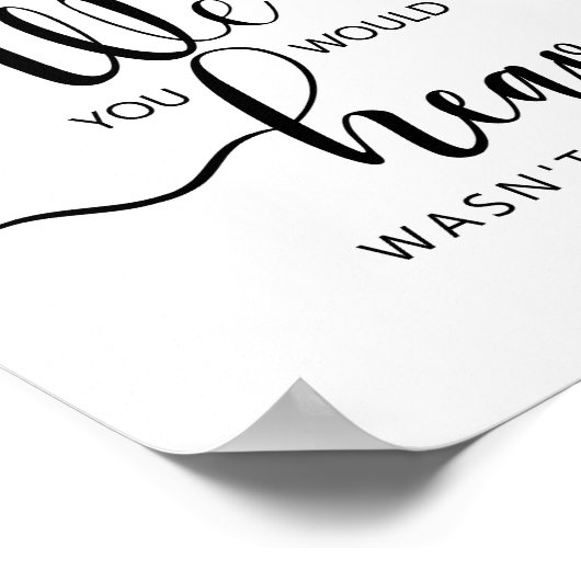 Gedächtnistisch Hochzeit, wenn der Himmel nicht so Poster (Ecke)