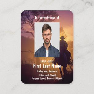 Gedächtnistraining Foto Reiten Visitenkarte