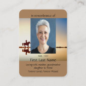 Gedächtnistraining Foto Reiten Visitenkarte (Rückseite)