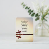 Gedächtnistraining Foto Reiten Visitenkarte (Stehend Vorderseite)