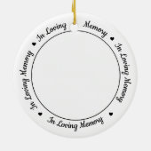 Gedächtnistraining für das Foto von Pferden Keramik Ornament (Hinten)