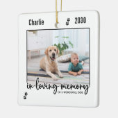 Gedächtnistraining für den Hund Keramikornament (Links)