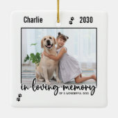 Gedächtnistraining für den Hund Keramikornament (Rückseite)