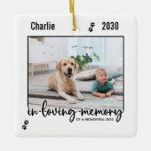 Gedächtnistraining für den Hund Keramikornament (Vorderseite)