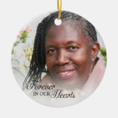 Gedächtnistraining für immer in unserer Herzmutter Keramik Ornament (Vorne)