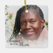 Gedächtnistraining für immer in unserer Herzmutter Keramikornament (Vorderseite)