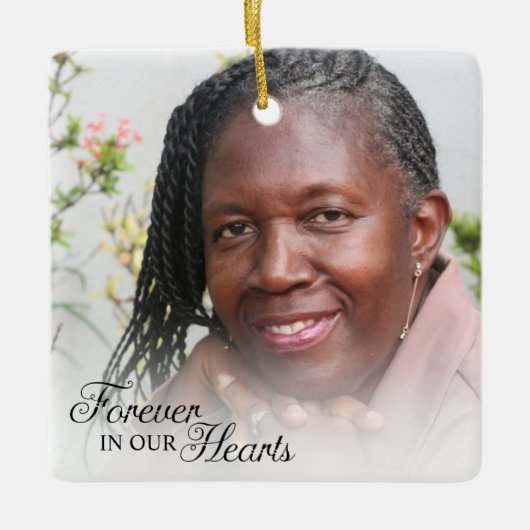 Gedächtnistraining für immer in unserer Herzmutter Keramikornament (Vorderseite)